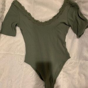 green forever 21 body suit